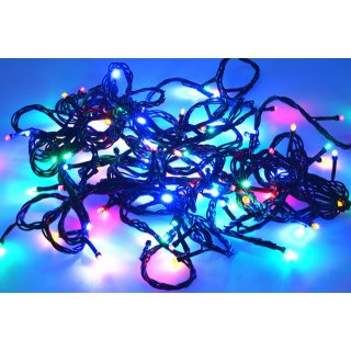 Venkovní vánoční LED osvětlení - barevné 100 LED, délka 10m