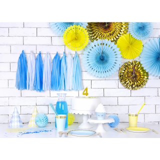 Narozeninová svíčka číslo 4, zlatá (zn. PartyDeco)