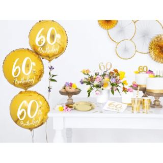 Narozeninová svíčka číslo 6, zlatá (zn. PartyDeco)