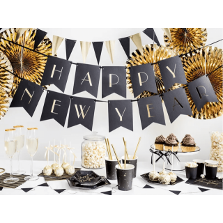 Vystřelovací konfety, spirálky, zlaté, 60 cm (zn. PartyDeco)