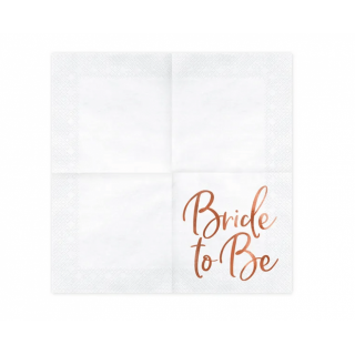 Ubrousky, Bride to Be, rosegold, 33*33 cm (zn. PartyDeco)