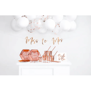 Ubrousky, Bride to Be, rosegold, 33*33 cm (zn. PartyDeco)