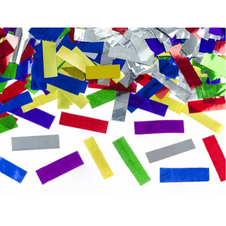 Vystřelovací konfety, barevný mix, 80 cm (zn. PartyDeco)