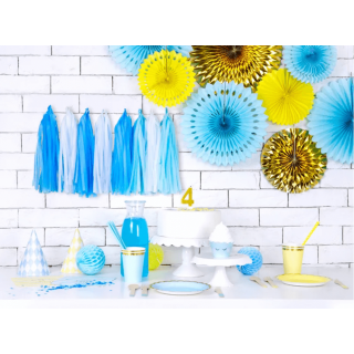 Papírové kelímky, mátový, 220ml, set 6ks (zn. PartyDeco)