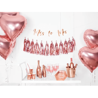 Papírové kelímky SHE SAID YES!, rosegold, 220ml, set 6ks (zn. PartyDeco)
