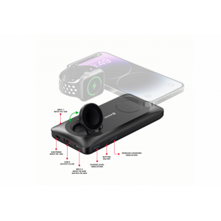 Powerbanka 10000 mAh, 2v1 pro Apple Watch a Magsafe (zn. SWISSTEN)
