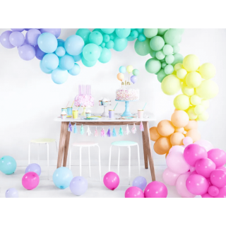 Ubrousky třívrstvé, světle růžové, 33*33cm (zn. PartyDeco)