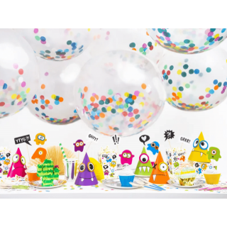 Papírové talířky, 23cm, stříbrná barva, set 6ks (zn. PartyDeco)