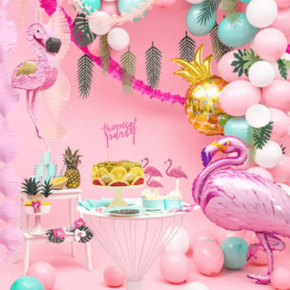 Fóliový balónek Plameňák - 70x95cm (zn. PartyDeco)