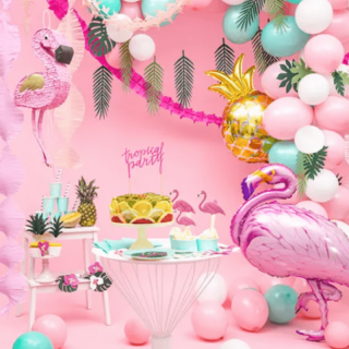 Fóliový balónek Plameňák - 70x95cm (zn. PartyDeco)