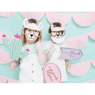 Dekorace do fotokoutku Lama + Kaktus (zn. PartyDeco)