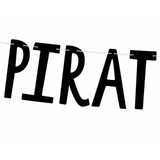 Závěsná pirátská girlanda Pirate´s party, černá (zn. PartyDeco)