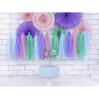 Girlanda se střapci, 0.3x1.5m, mix barev (zn. PartyDeco)