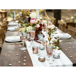 Dřevěné konfety Srdíčka, 2cm - 50ks (zn. PartyDeco)