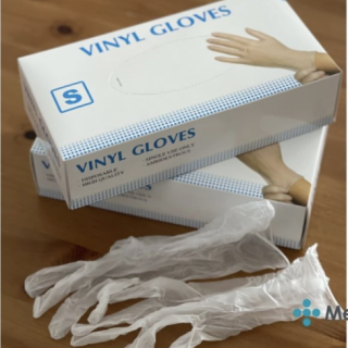 Rukavice vinylové Vinyl Gloves, 100 ks, transparentní, nepudrované