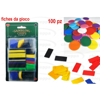 Žetony na hazardní hry - Gambling chips, set 100ks
