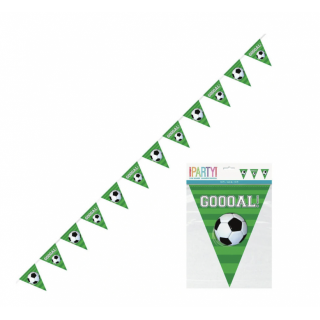 Girlanda vlaječková - Fotbal 3D, délka 3.6m (zn. UNIQUE)