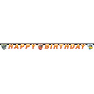 Závěsná girlanda Auta / Cars 3 - Happy birthday, délka 2m (zn. Procos)