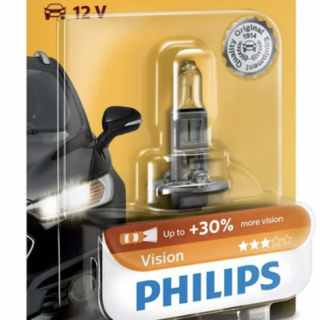 Autožárovka Philips Vision 12258PRB1 H1 P14.5s, 12V, 55W s homologací