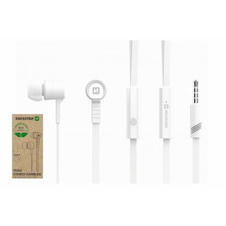 SWISSTEN sluchátka Earbuds Rainbow YS-D2, bílé (ECO BALENÍ)