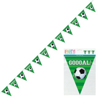 Girlanda vlaječková - Fotbal 3D, délka 3.6m (zn. UNIQUE)