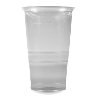 Kelímek PP objem 0.5L, transparentní, 50ks (zn. WIMEX)