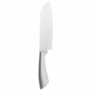 Nerezový nůž Santoku 31.5 cm - Japonský nůž s perfektním řezem (zn. Alpina)