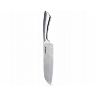 Nerezový nůž Santoku 31.5 cm - Japonský nůž s perfektním řezem (zn. Alpina)