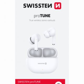 SWISSTEN Bluetooth TWS sluchátka proTUNE, bílé