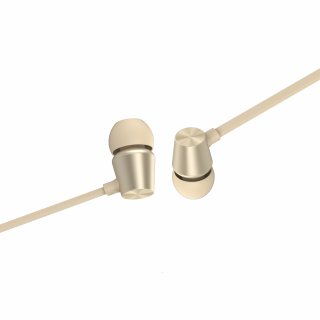 SWISSTEN stereo sluchátka s mikrofonem YS500 metal dynamic, zlatá barva
