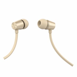 SWISSTEN stereo sluchátka s mikrofonem YS500 metal dynamic, zlatá barva