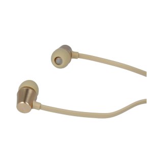 SWISSTEN stereo sluchátka s mikrofonem YS500 metal dynamic, zlatá barva