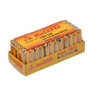 Jednorázové baterie 1.5V AAA, set 4ks (R03) (zn. BATERIA)