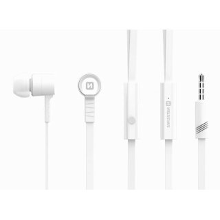 SWISSTEN sluchátka Earbuds Rainbow YS-D2, bílé (ECO BALENÍ)