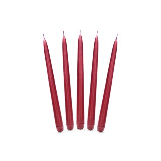 Svíčka kónická, červená, délka 24cm, 1ks (zn. PartyDeco)