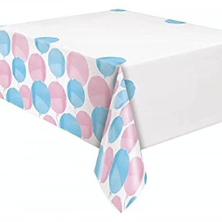 Ubrus plastový - Balónky růžové a modré 137x213cm