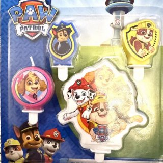 Svíčky Paw Patrol / Tlapková Patrola, set 4ks (zn. Amscan)