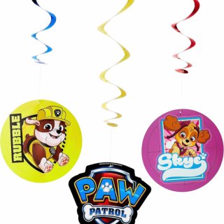 Závěsné dekorační spirály Paw Patrol / Tlapková Patrola, set 6ks (zn. Amscan)