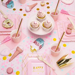 Zlaté konfety, kolečka (zn. PartyDeco)