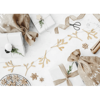 Girlanda dřevěná - jmelí, délka 2m (zn. PartyDeco)