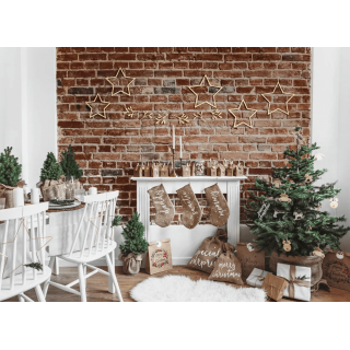 Girlanda dřevěná - jmelí, délka 2m (zn. PartyDeco)
