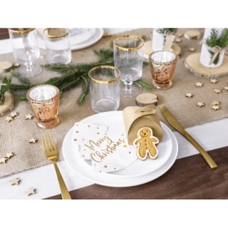 Skleněný svícen, rosegold, 8cm (zn. PartyDeco)