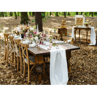 Skleněný svícen, stříbrný, 8cm (zn. PartyDeco)