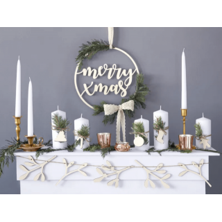 Skleněný svícen, rosegold barva, 6cm (zn. PartyDeco)