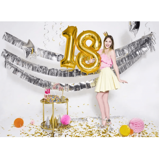 Fóliová ČÍSLICE 1, zlatá barva, velikost 86 cm (zn. PartyDeco)