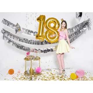 Fóliová ČÍSLICE 8, zlatá barva, velikost 86cm (zn. PartyDeco)