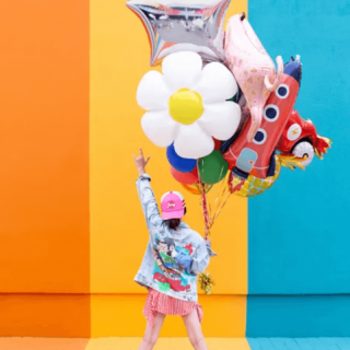 Fóliový balónek Raketa, rozměr 44x115cm (zn. PartyDeco)