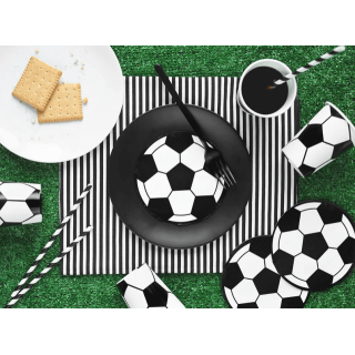 Ubrousky Fotbal - fotbalový míč, 7x27cm, set 20ks (zn. PartyDeco)