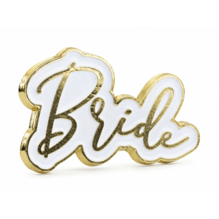 Odznak Bride na rozlučku se svobodou, kovový, 3.5x2cm (zn. PartyDeco)
