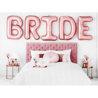 Odznak Bride´s babes na rozlučku se svobodou, kovový, růžová barva, 3.5x2cm (zn. PartyDeco)